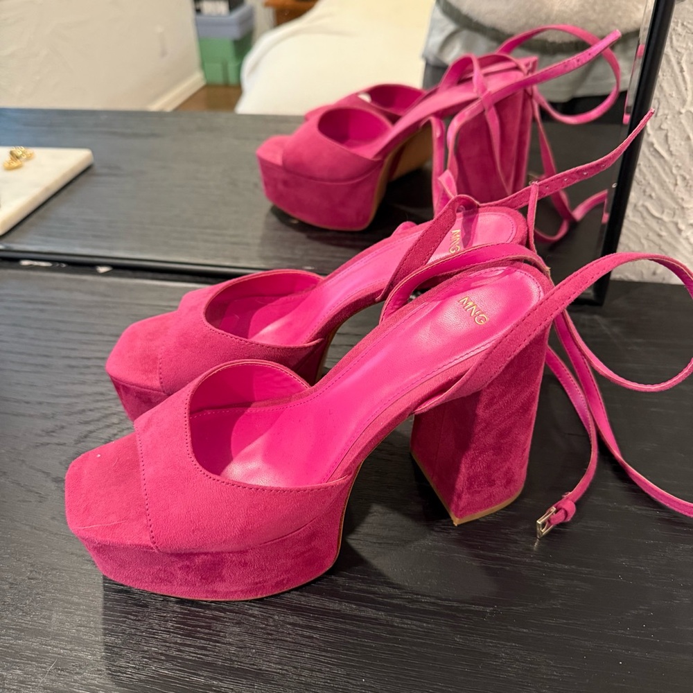 Mango Platform Ankle-Cuff Sandals - image 5